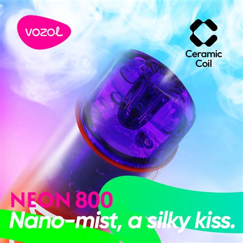 Kit Tigara Electronica Vozol Neon 800 Puff 2 Strawberry Raspberry Cherry