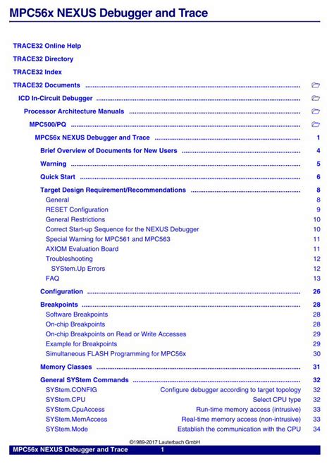 Pdf Mpc X Nexus Debugger And Trace Pdf Filempc X Nexus Debugger