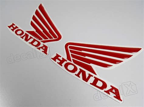 Emblema Adesivo Resinado Asa Vermelha Honda Hornet 2013 R 37 40 Em