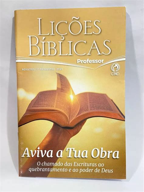 Revista Licoes Biblicas Ebd Adulto Professor Grande Cpad Mebuscar Brasil