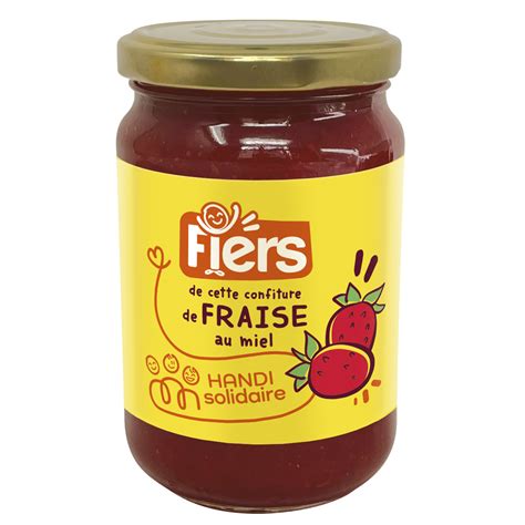 Confiture de fraise FIERS le pot de 360g à Prix Carrefour