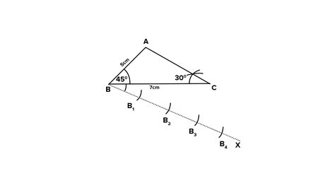 Draw A Triangle Abc With Side Bc Cm B A Then Construct