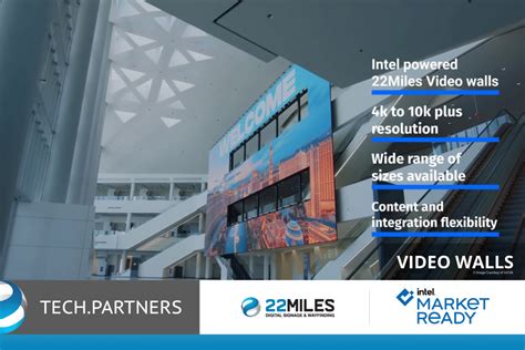 Intel 22Miles Visual Communications Wayfinding Digital Signage