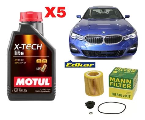 Kit Óleo Motul 6100 5w30 Bmw 320i 328i 2013 2014 2015 2016