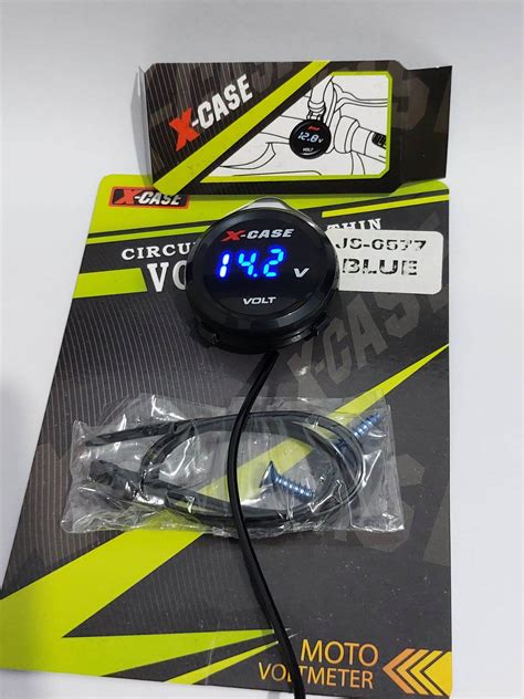 Volt Meter Aki Voltmeter Aki Motor Pengukur Aki Motor 12 Volt Volt