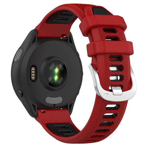 Garmin Forerunner 255 Sport Gesp Bandje Roodzwart Smartwatchbandennl