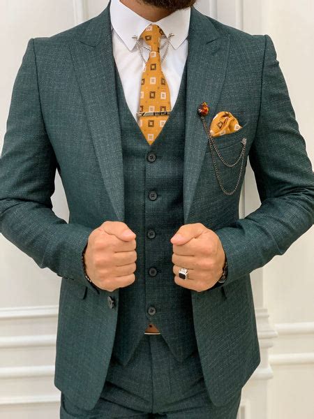 Vermont Green Slim Fit Suit Bojoni