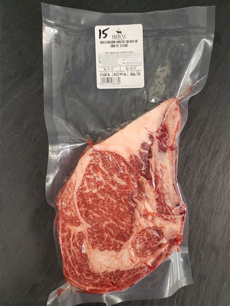 Australian Wagyu Silver Bi Ribeye Steak 15 Browns Top Shelf Meats