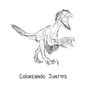 40 Dibujos de Dinosaurios carnívoros para Colorear Gratis