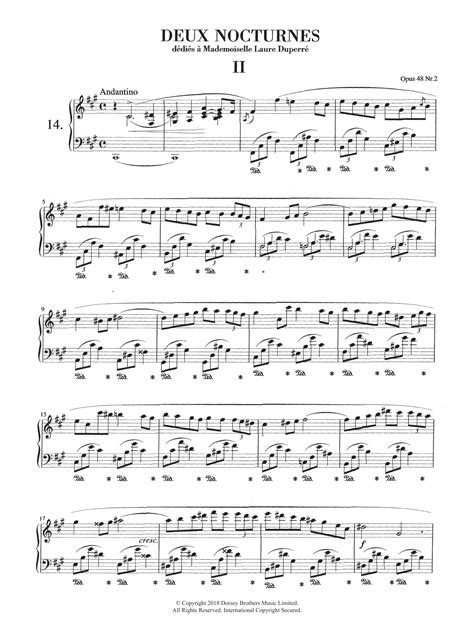 Nocturne in F Sharp Minor Op 48 No 2 by Frédéric Chopin Sheet Music