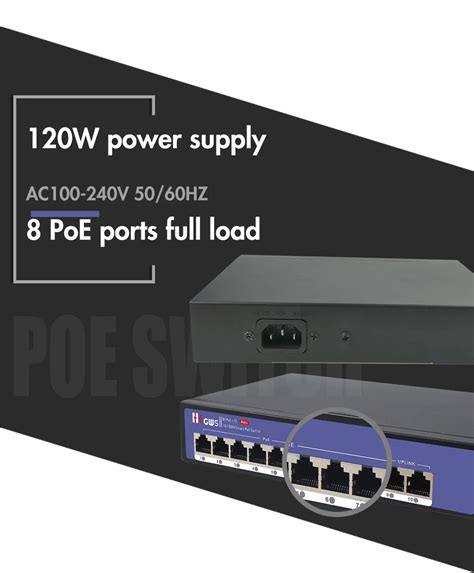 M Poe Switch Ethernet Port Can Support Base Tx Auto