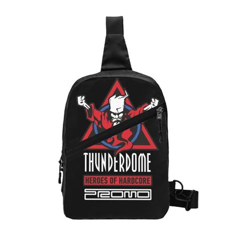 Crossbody BagsThunderdome Hardcore Gabber Sling Chest Crossbody Bag Men Fashion Music Festival