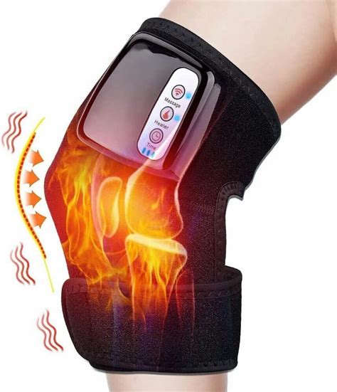 BEROZA Electric Heated Knee Massager, Joint Elbow Shoulder Vibrating ...