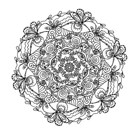 Coloriage Mandalas Papillon 117406 Mandalas Dessin à Colorier