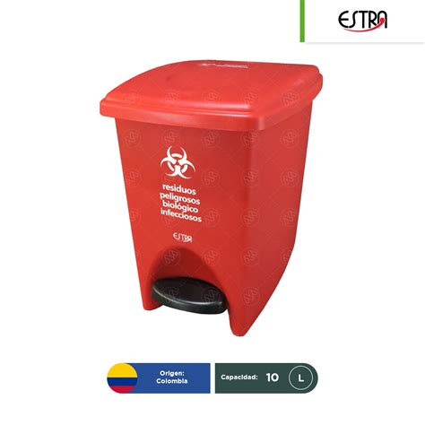 Bote De Basura Con Pedal Estra RPBI 10 L Regiobin