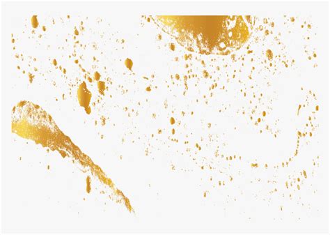 Vector Shading Splash Effect Gold Free Transparent Gold Paint