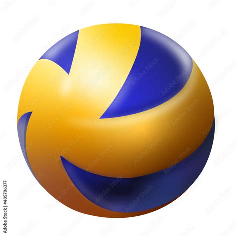 Volleyball Ball Mikasa Mva200 Illustration Art Vector Png Stock