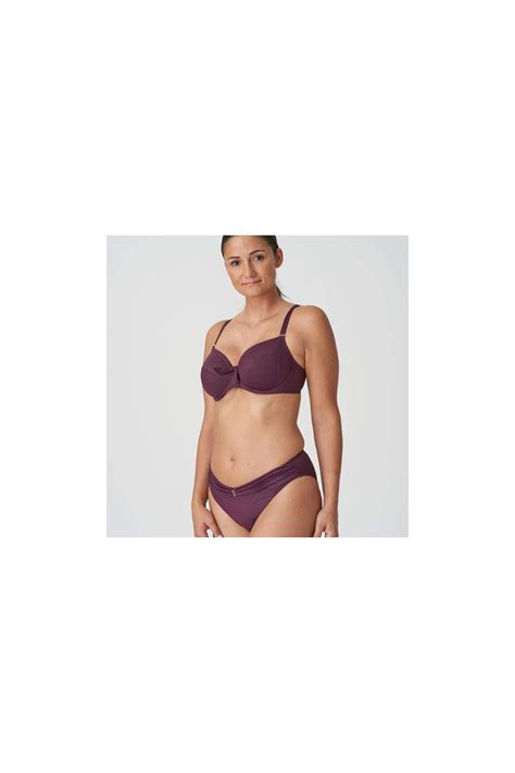 Bikini Morado Con Aro Sin Relleno Unas1 Primadonna Con Descuento