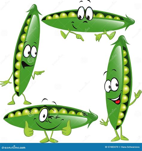 Pea - Funny Vector Cartoon | CartoonDealer.com #57483470