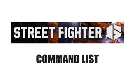 Street Fighter 6 Command List Pdf DocDroid