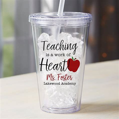 Inspiring Teacher Personalized 17 Oz Acrylic Insulated Tumbler