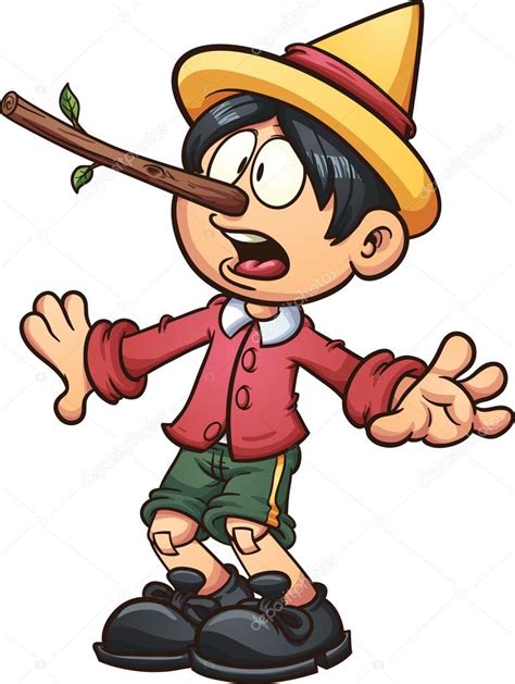 Long nose Pinocchio ⬇ Vector Image by © memoangeles | Vector Stock 62098695