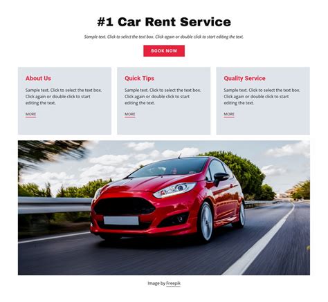 Luxury Car Rental Service Website Design