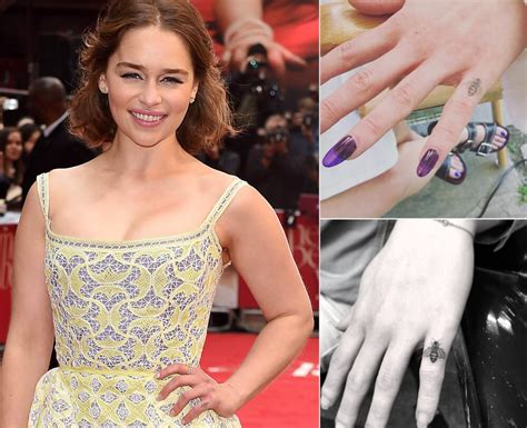 Emilia Clarke 4 Tattoos and Meanings - Creeto