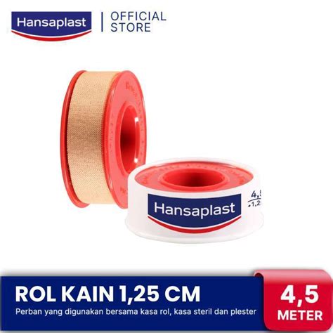 Promo Hansaplast Roll Kain 125 Cm X 45 M Plester Berdaya Rekat Yang