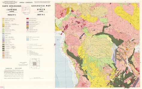 Geological Map of Africa Sheet No 5 Carte Géologique de l Afrique