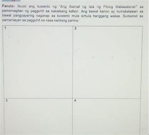 Panuto Ibuod Ang Kuwento Ng Ang Alamat Ng Isla Ng Pitong Makasalanan