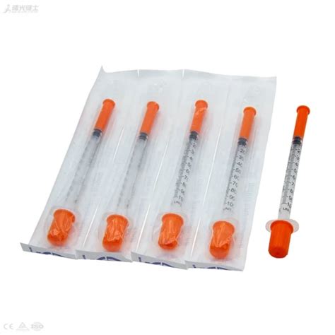 Disposable Medical Plastic Orange Cap 1ml 0 5ml Prefilled Injection