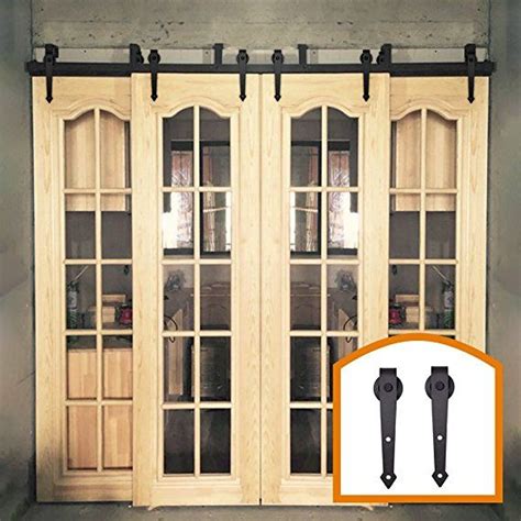 ZEKOO 10 FT Four Doors Sliding Interior By Pass Barn Door Hardware