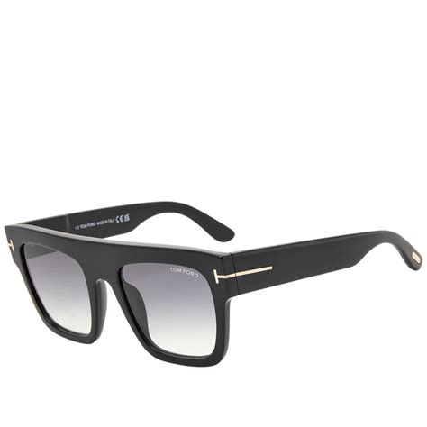 Tom Ford Sunglasses Renee Sunglasses Shiny Black And Gradient Smoke End Us