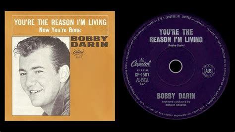 Bobby Darin You Re The Reason I M Living YouTube