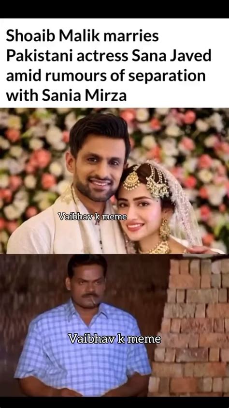 N A Shoaib Malik Marries Pakistani Actress Sana Javed Amid Rumours Of