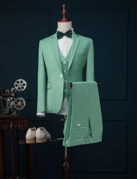 Mint Green Mens Suit Slim Fit Mint Green Men Suit Custom Mint Green