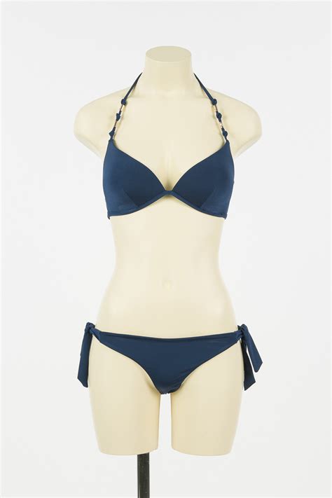 Twinset Lbmfvv Bikini Con Triangolo E Brasiliana Blu