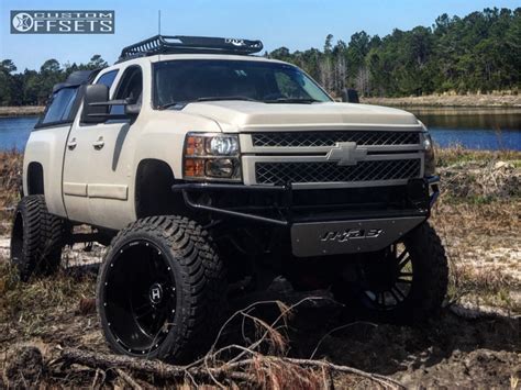 2008 Chevrolet Silverado 2500 Hd Wheel Offset Super Aggressive 3 5 Suspension Lift 6 365395