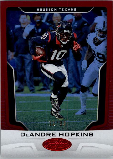 2017 Certified Mirror Red 44 DeAndre Hopkins 99 NM MT EBay