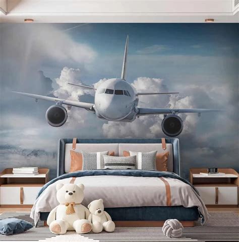 Fototapeten Ein Flugzeug In Den Wolken N U Online Shop Uwalls De