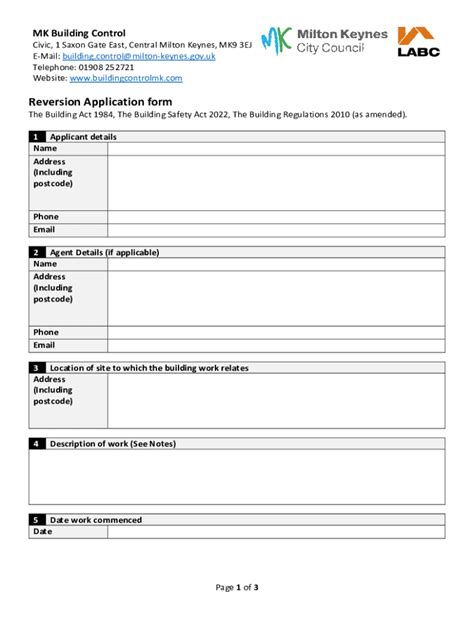 Fillable Online Reversion Application Form Fax Email Print PdfFiller