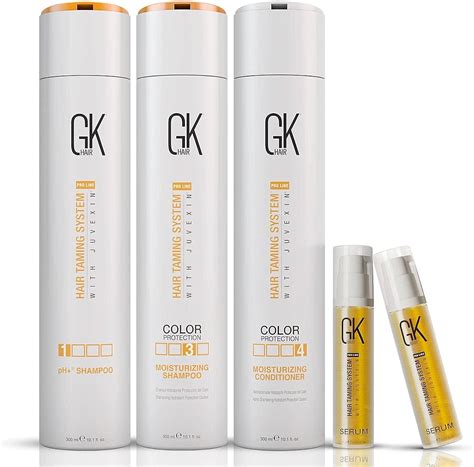 Gk Hair Global Keratin Moisturizing Shampoo And Conditioner 300ml With Ph Clarifying Shampoo