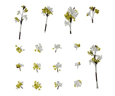 artstation anydrafts litsea pungens flower  texture game assets