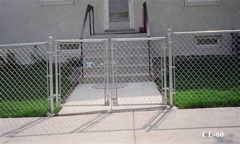 Hoover Fence Commercial Chain Link Fence Double Gates All