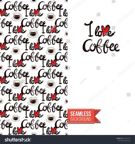 Styled Greeting Card Caffeine Addicts Inspired Stock Vector (Royalty