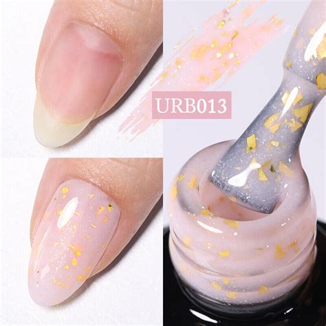 Ur Sugar Ml Gold Glitter Rubber Base Gel Polish Soak Off Uv Led Nail