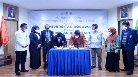 UNIVERSITAS BOSOWA DAN UNIVERSITAS BINA DARMA TEKEN MOU News Unibos