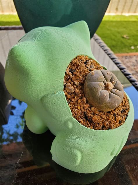 3d Printed Bulbasaur Planter For My Loph R Peyote