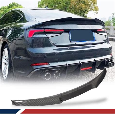 Buy Jc Sportline Carbon Fiber Rear Spoiler For Audi 4 Door A5 B9 Basesline S5 2017 2020 Rear